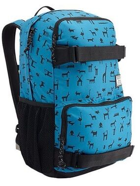 Burton Batoh Treble Yell Wall Paper Print Backpack Distressed All Over Print